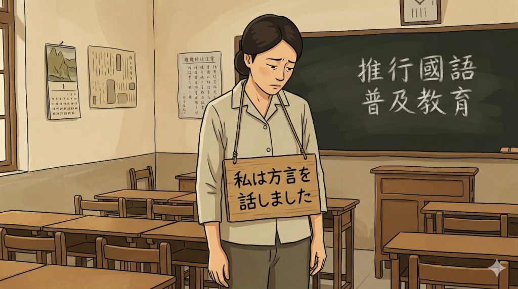 私は方言を話しました